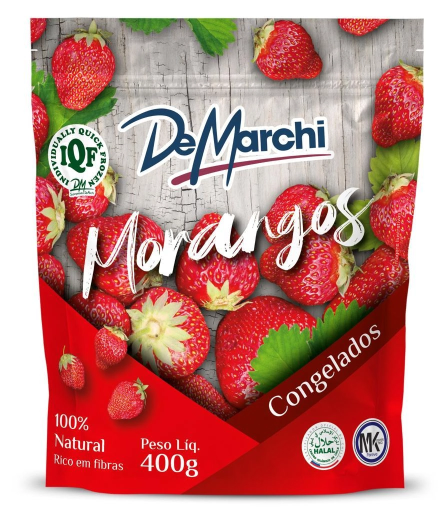 Morango Congelado De Marchi Pouch 400g