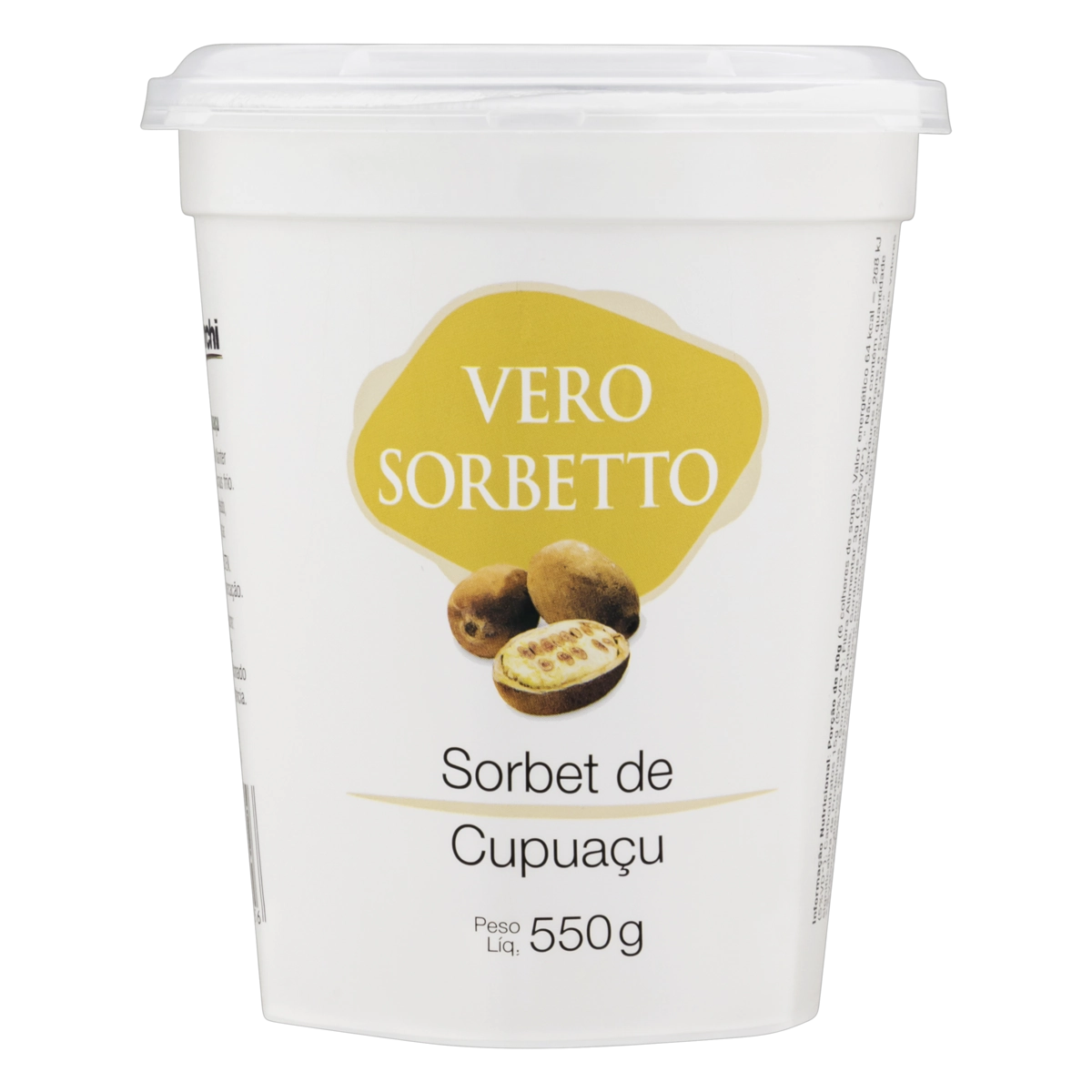 Sorbet Cupuaçu Vero Sorbetto Pote 500ml