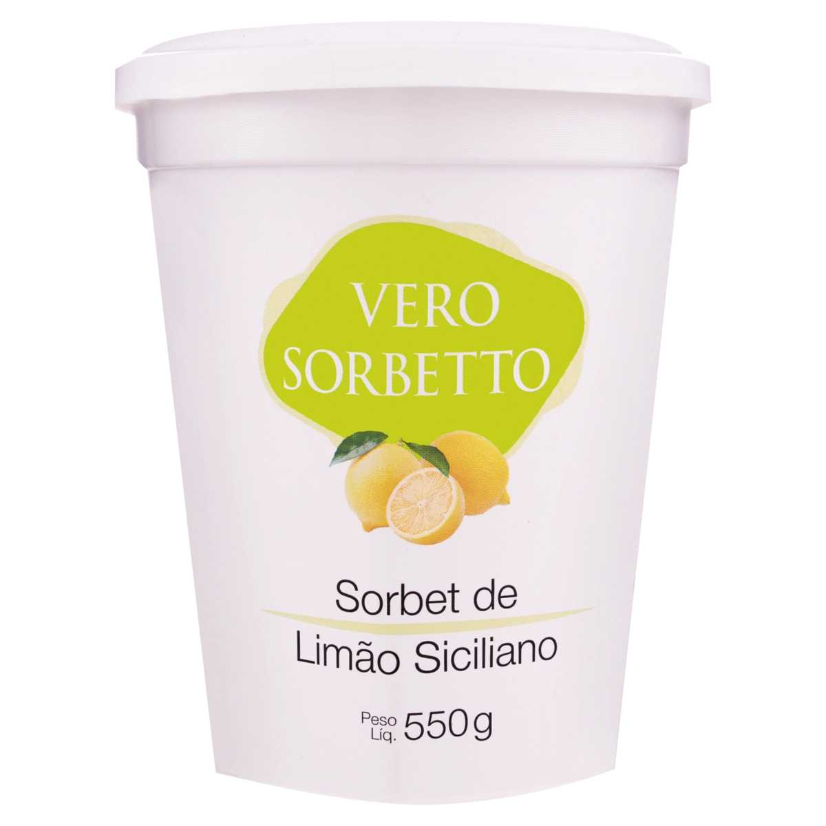 Sorbet Limão Siciliano Vero Sorbetto Pote 550g
