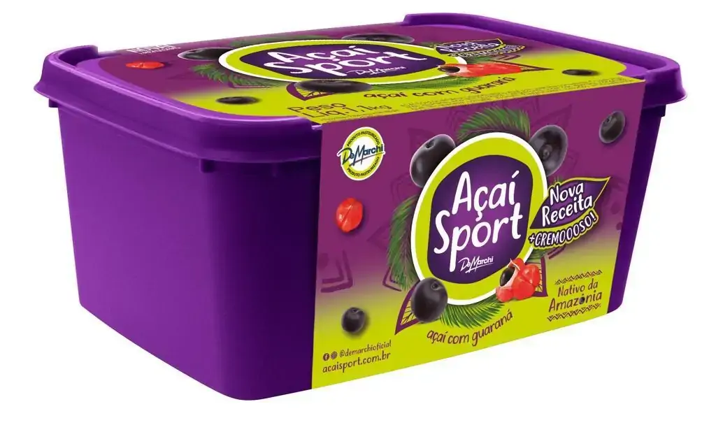 Açaí Com Guaraná De Marchi Sport Pote 1,1kg