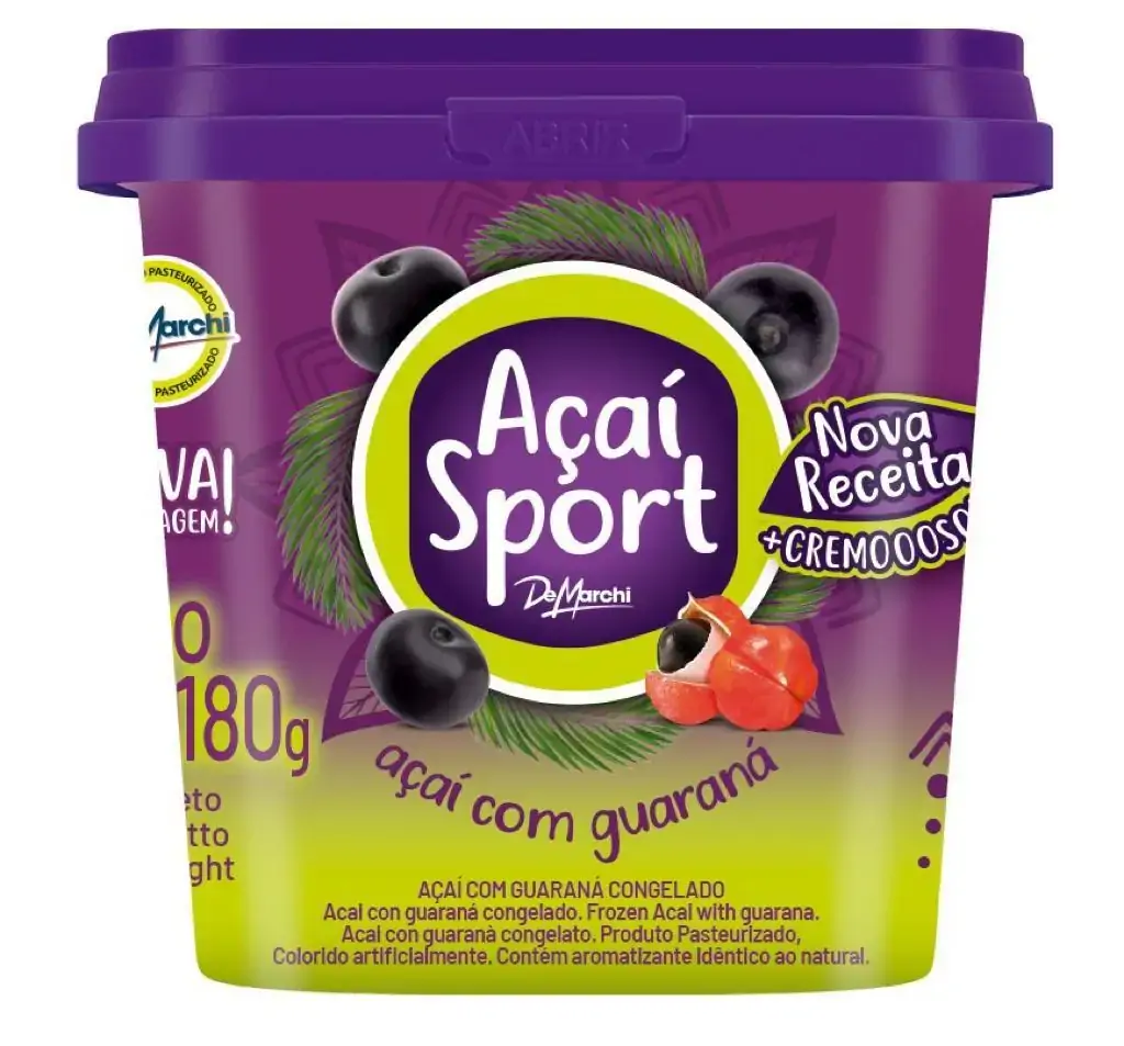 Açaí Com Guaraná De Marchi Sport Pote 180g
