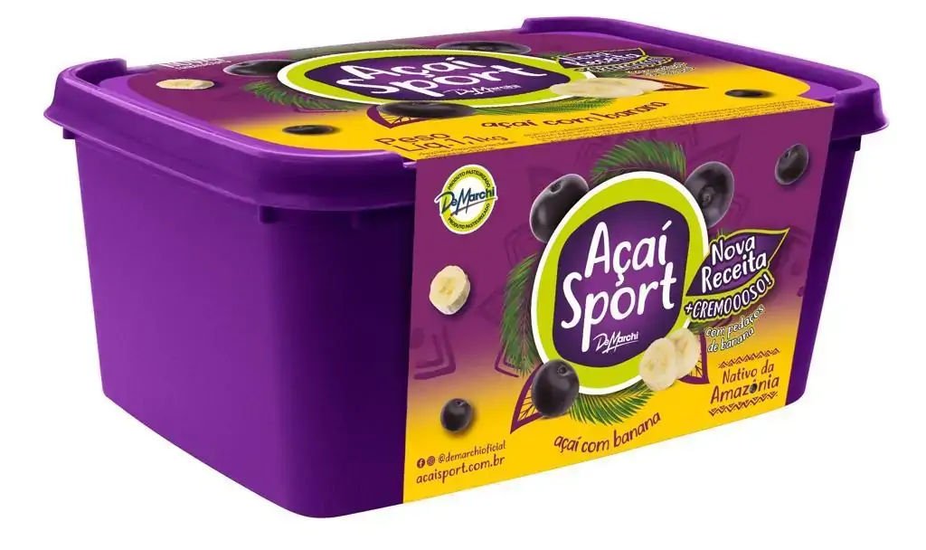 Açaí Com Banana De Marchi Sport Pote 1,1kg
