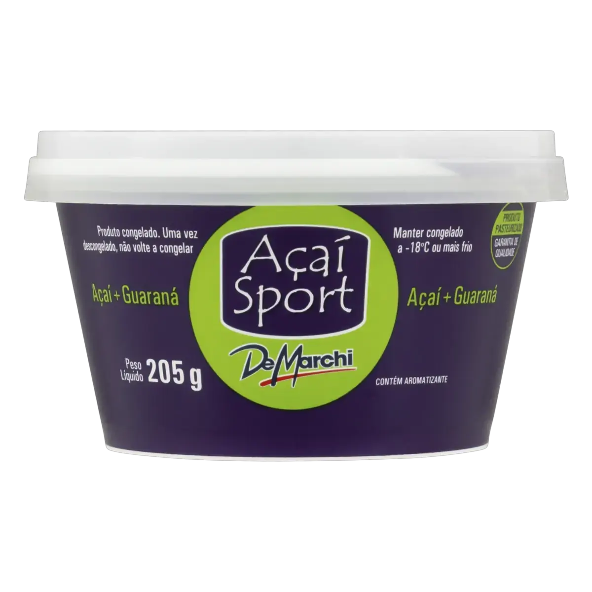 Açaí Com Guaraná De Marchi Sport Pote 205g