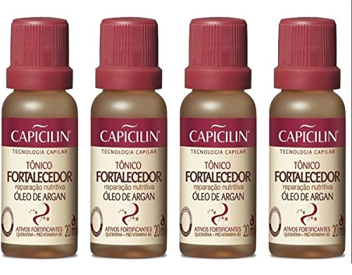 Linha Fortalecedor Capicilin Kit De 4 Tonicos Reparacao Nutritiva 4 X 20 Ml Capicilin Hair Strength