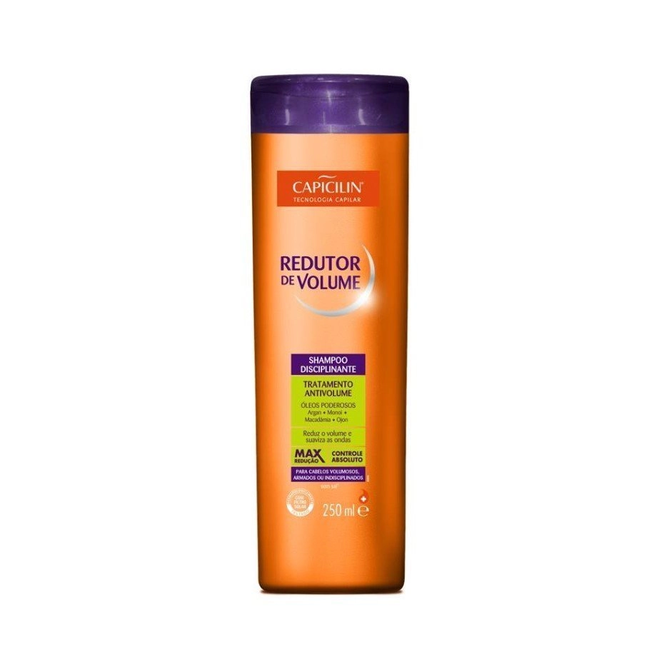 Shampoo Disciplinante Redutor de Volume 250 ml Capicilin