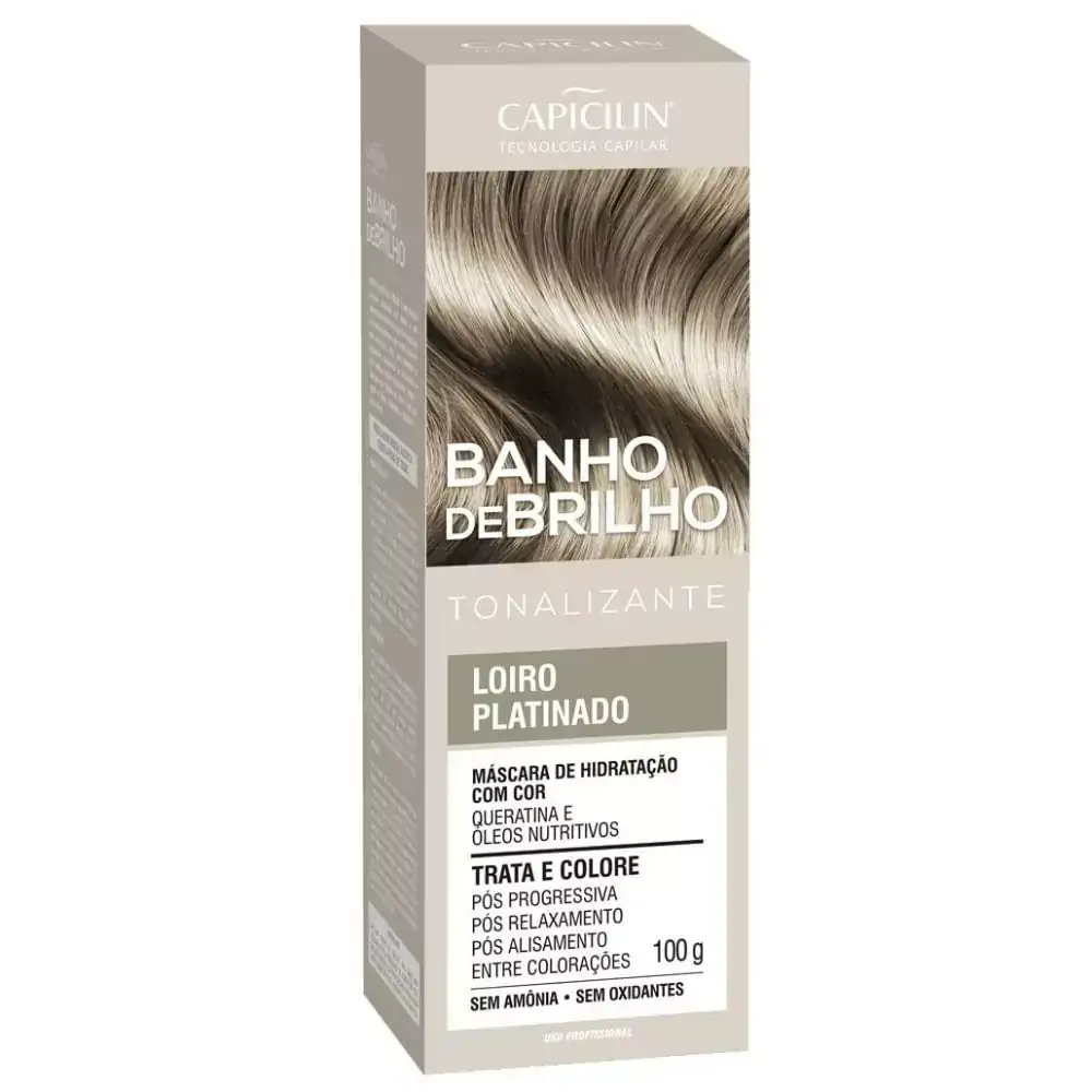 Tonalizante Capicilin Banho de Brilho Loiro Platinado 100g