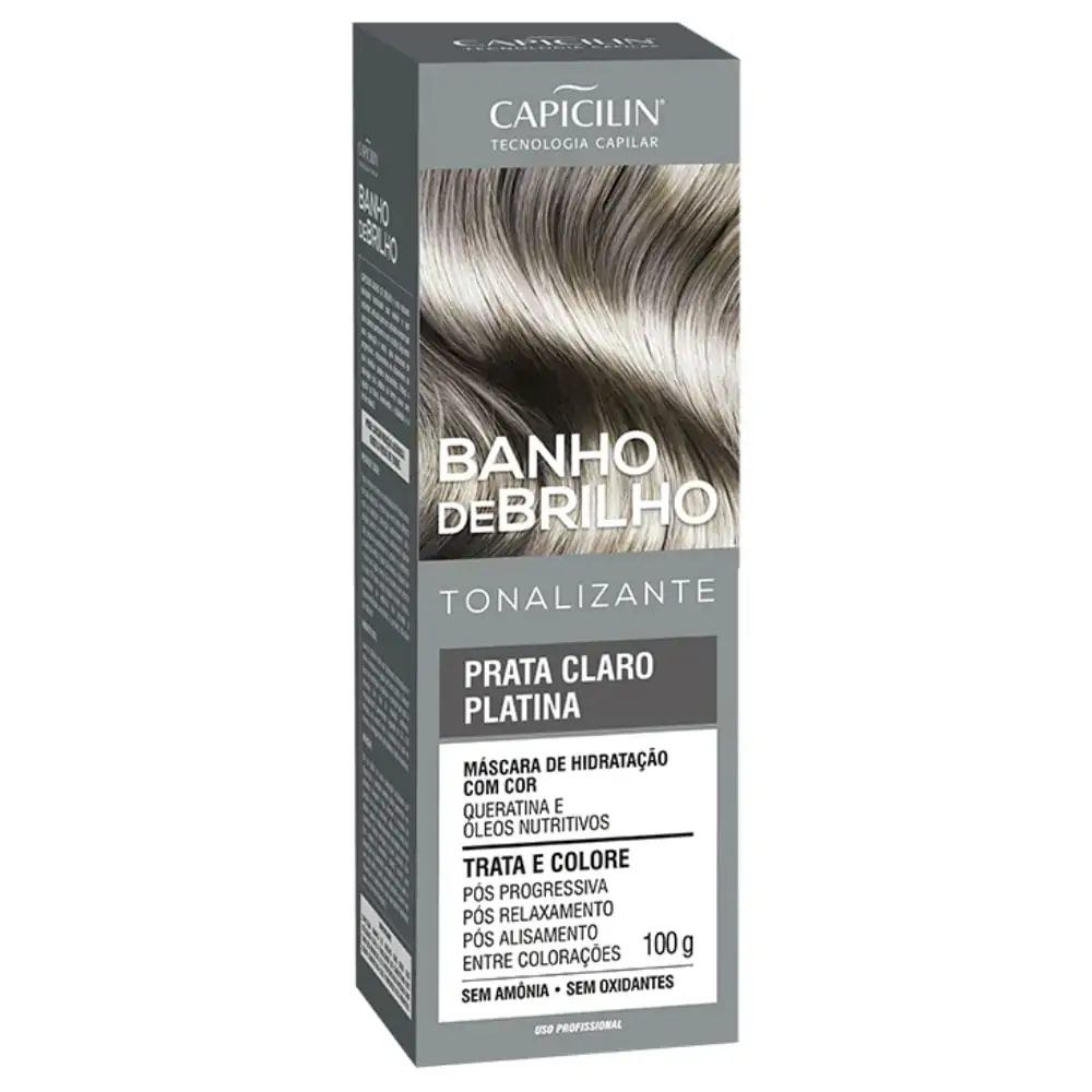 Banho De Brilho Capicilin 100g Prata Cl Platin