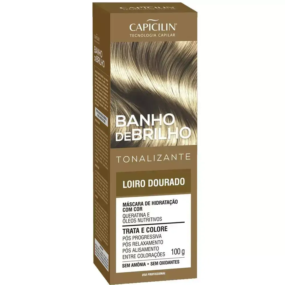 Tonalizante Capicilin Banho de Brilho Loiro Dourado 100g