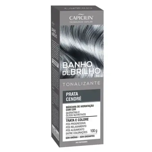 Banho De Brilho Capicilin 100g Prata Cendre