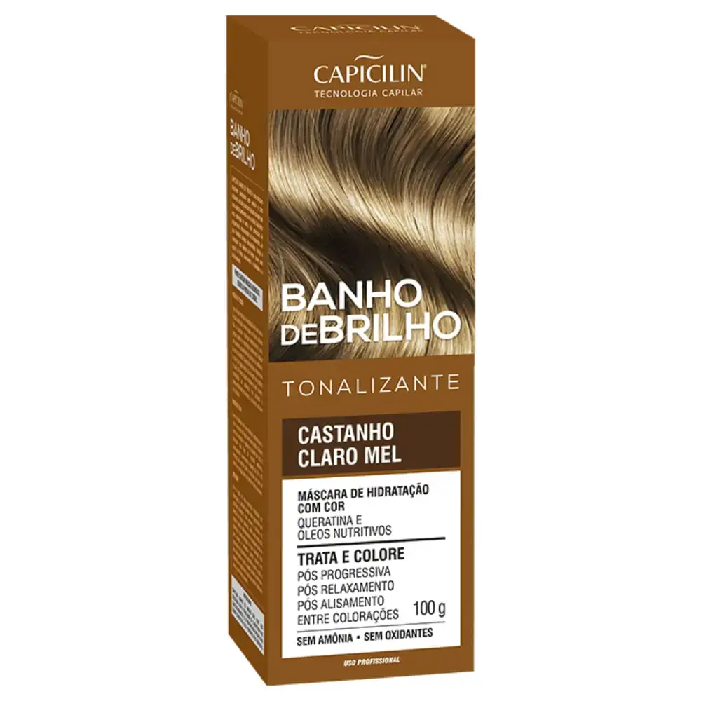 Banho De Brilho Capicilin 100g Cast Claro Mel