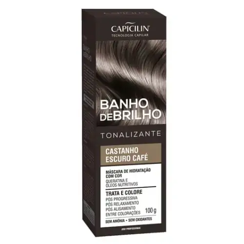 Banho De Brilho Capicilin Cast Escuro Cafe C/100 Gr