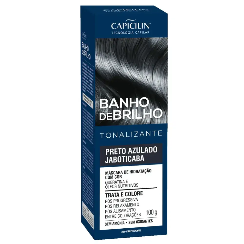 Banho De Brilho Capicilin 100g Preto Azulado