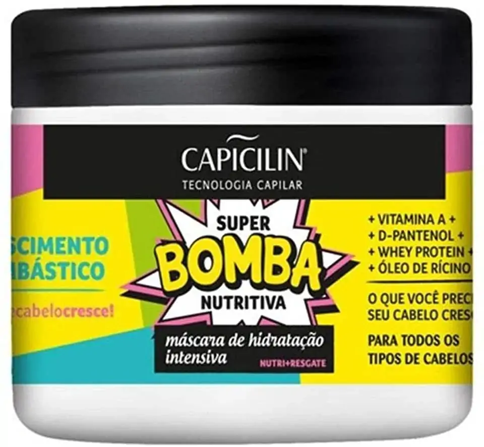 Super Bomba Mascara Hidr Nutritiva Capicilin 350gr