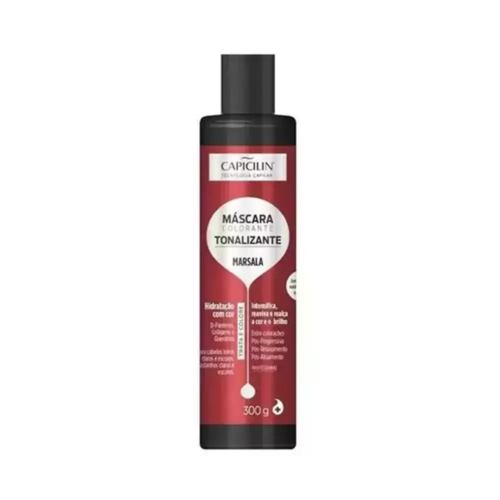 Máscara Colorante Tonalizante Marsala capicilin 300g