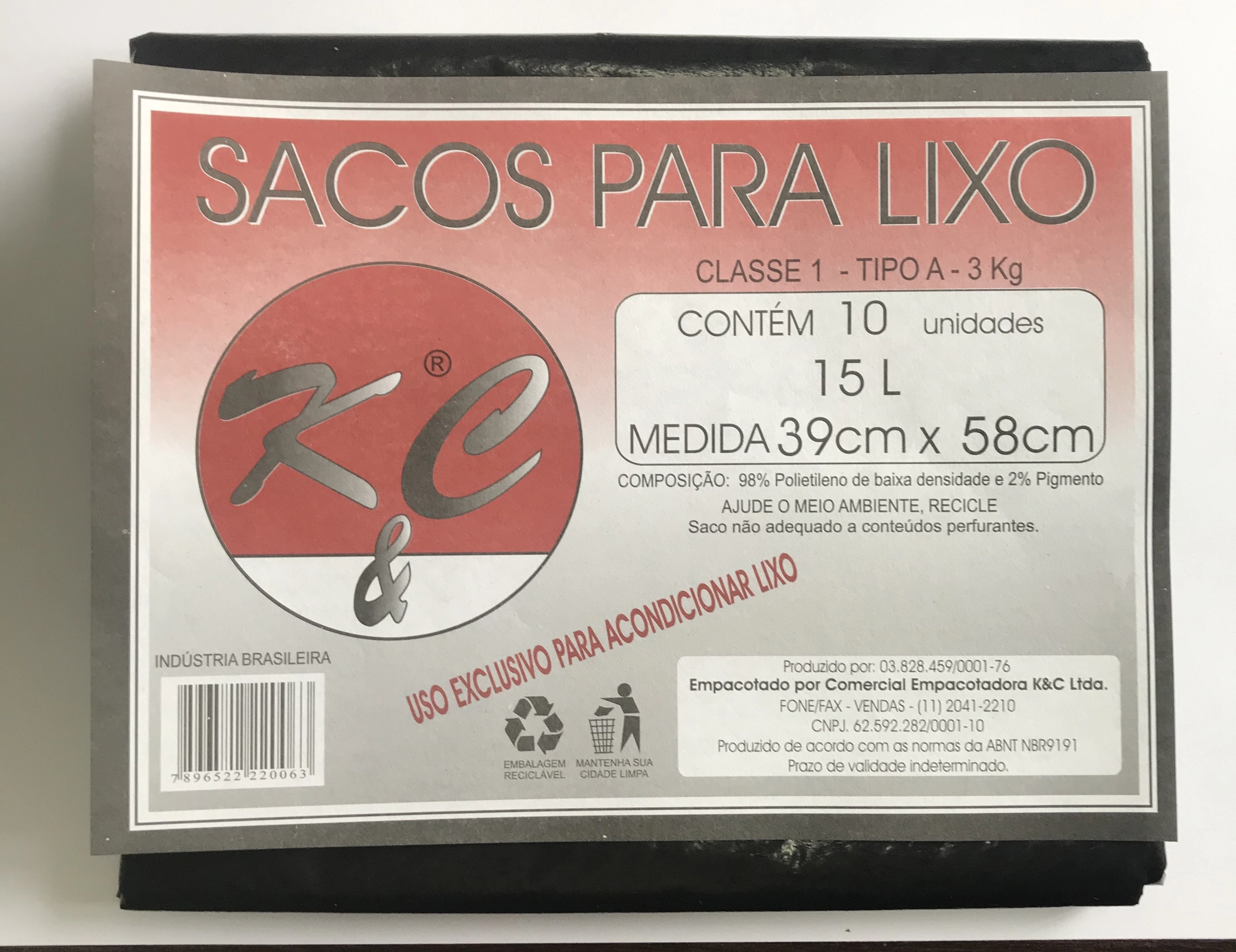 Saco Lixo K C