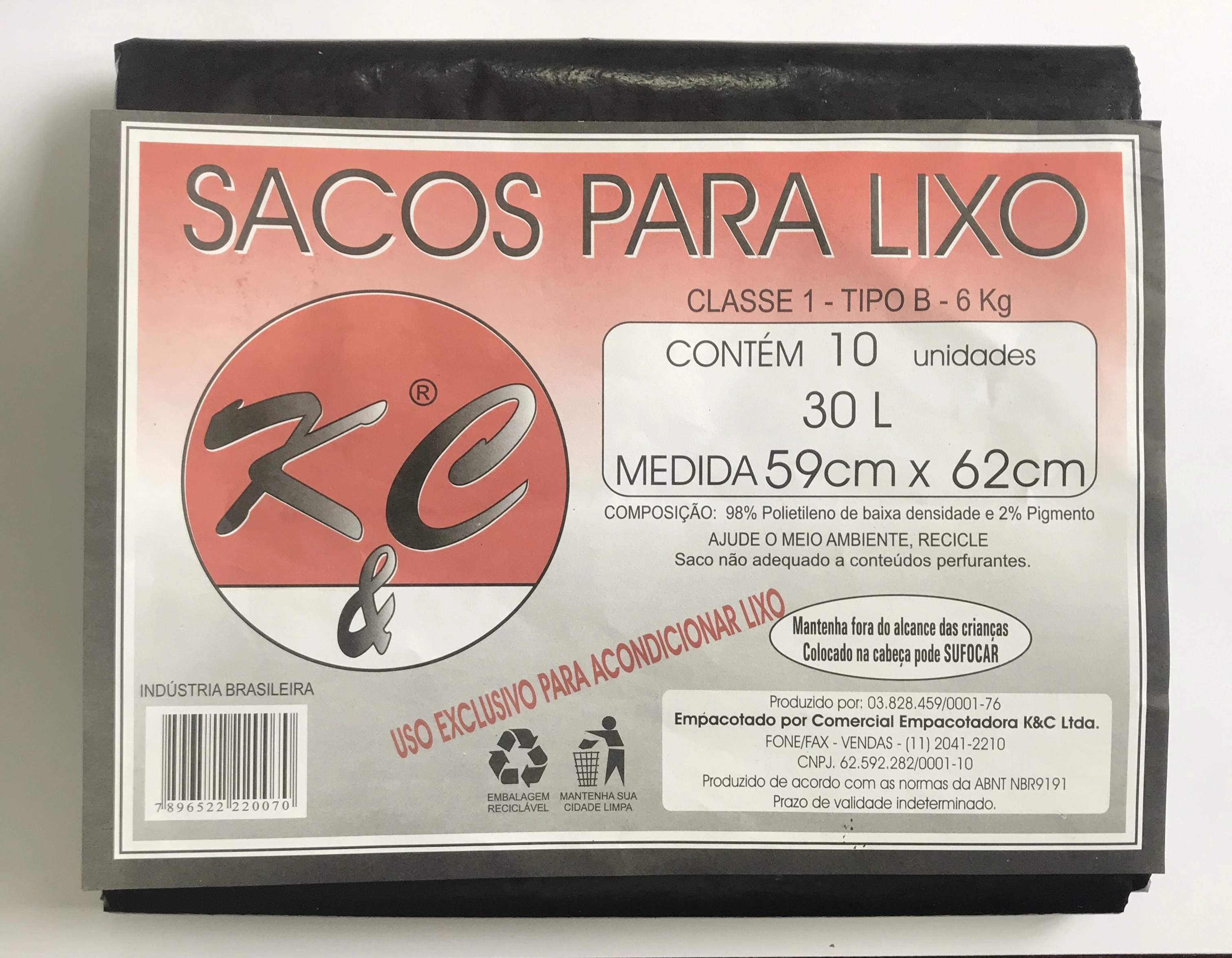 Saco Lixo K C