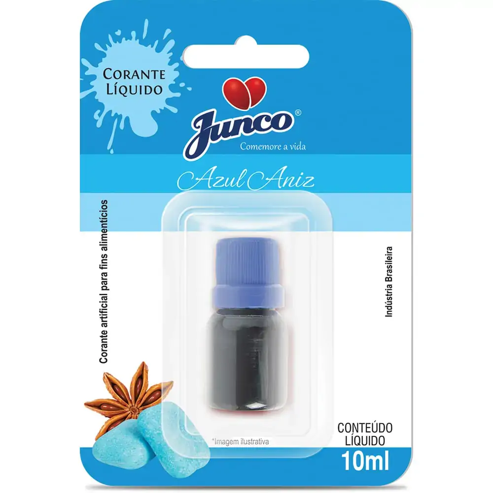 Corante Líquido Alim Azul Junco