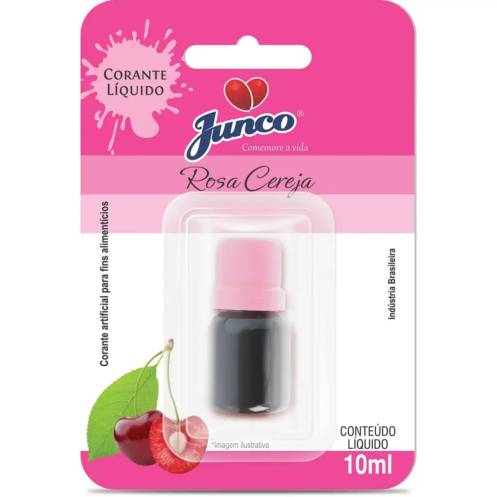 Corante Líquido Alim Rosa Junco