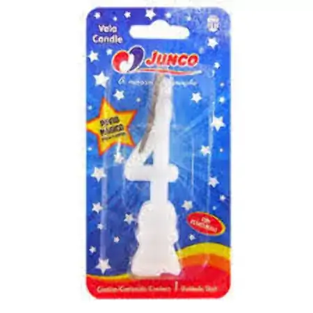 Vela Aniv N 4 Bco Junco