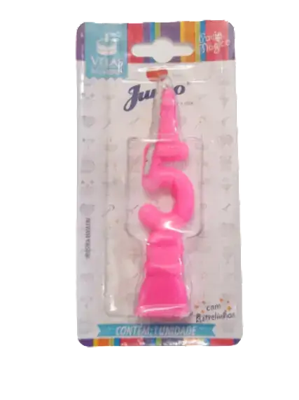 Vela Aniv N 5 Rosa C/1 Junco