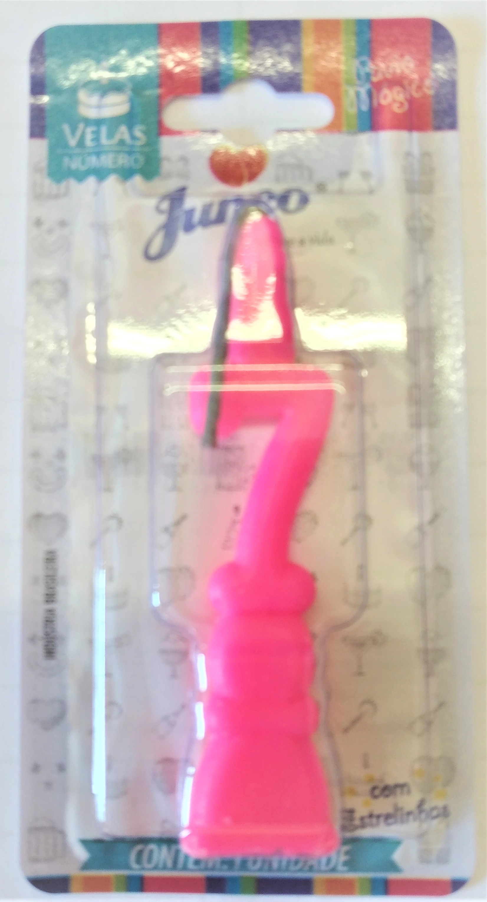 Vela Aniv N 7 Rosa C/1 Junco
