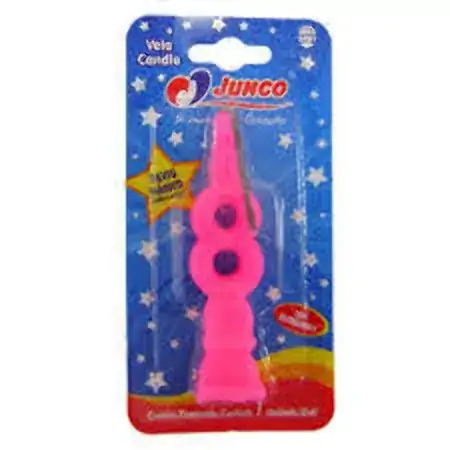 Vela Aniv N 8 Rosa C/1 Junco