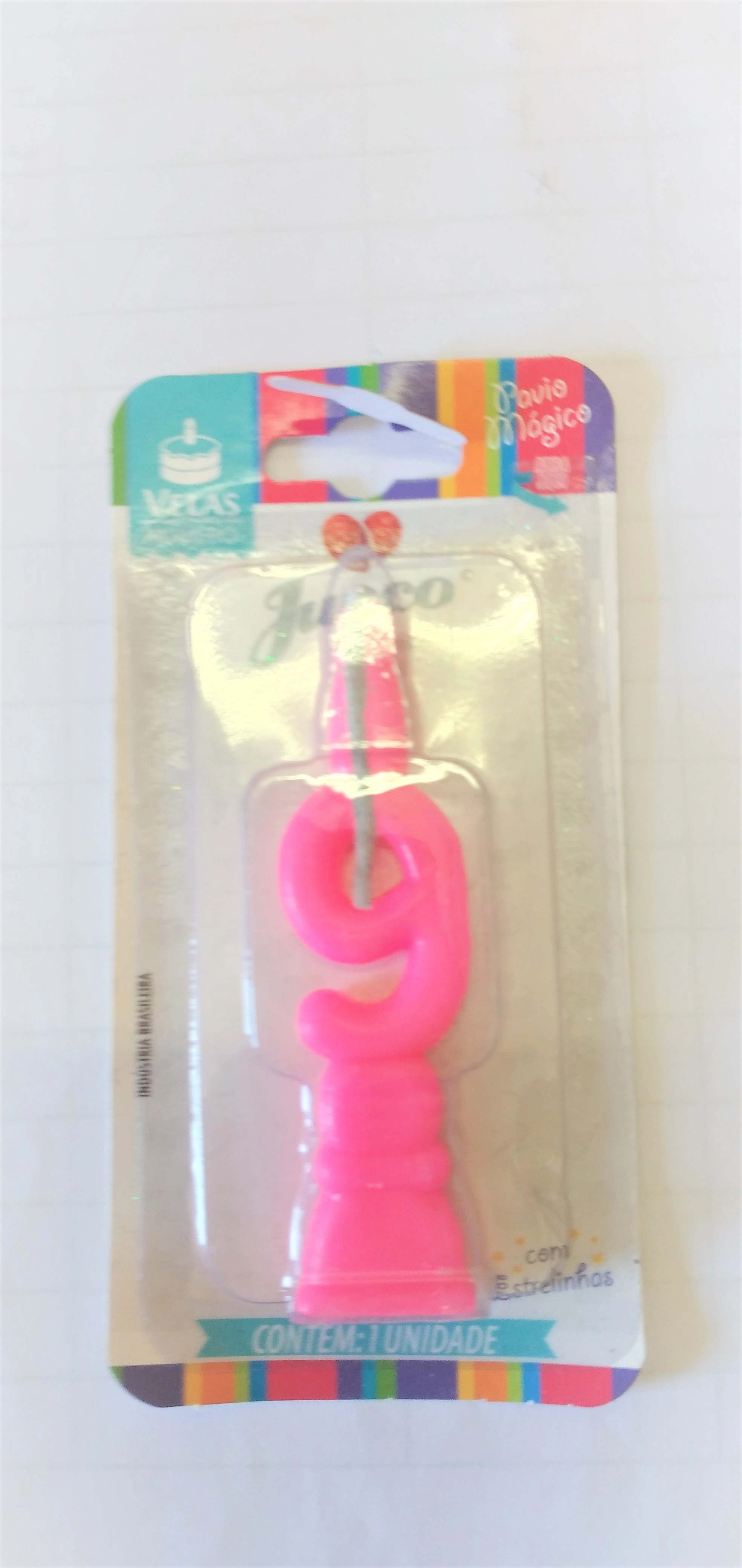 Vela Aniv N 09 Rosa C/1 Junco