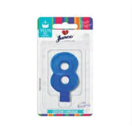 Vela Aniver Junco Big N8 Azul