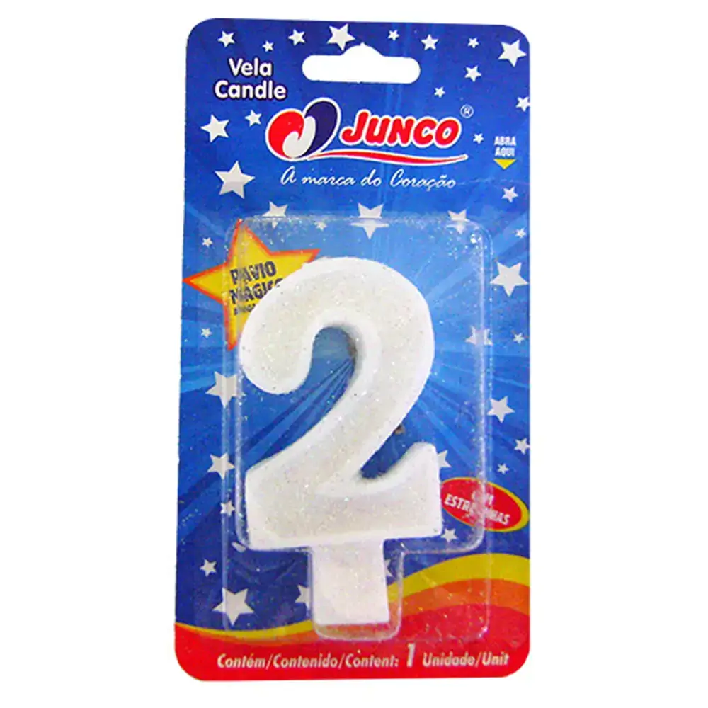 Vela Big Aniversario Junco N2