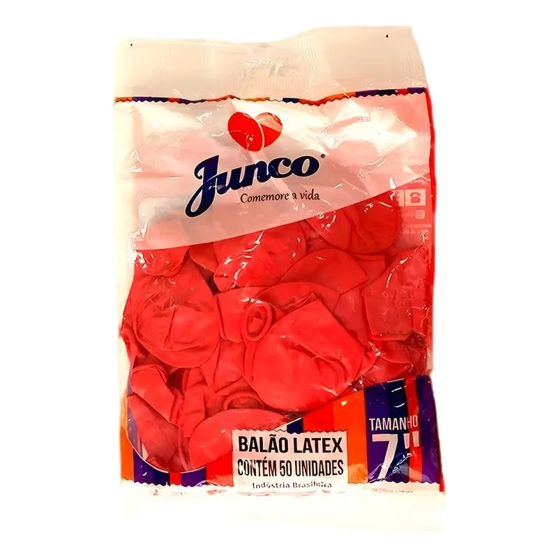 Balao Junco Liso Vermelho Tam 70 C 50