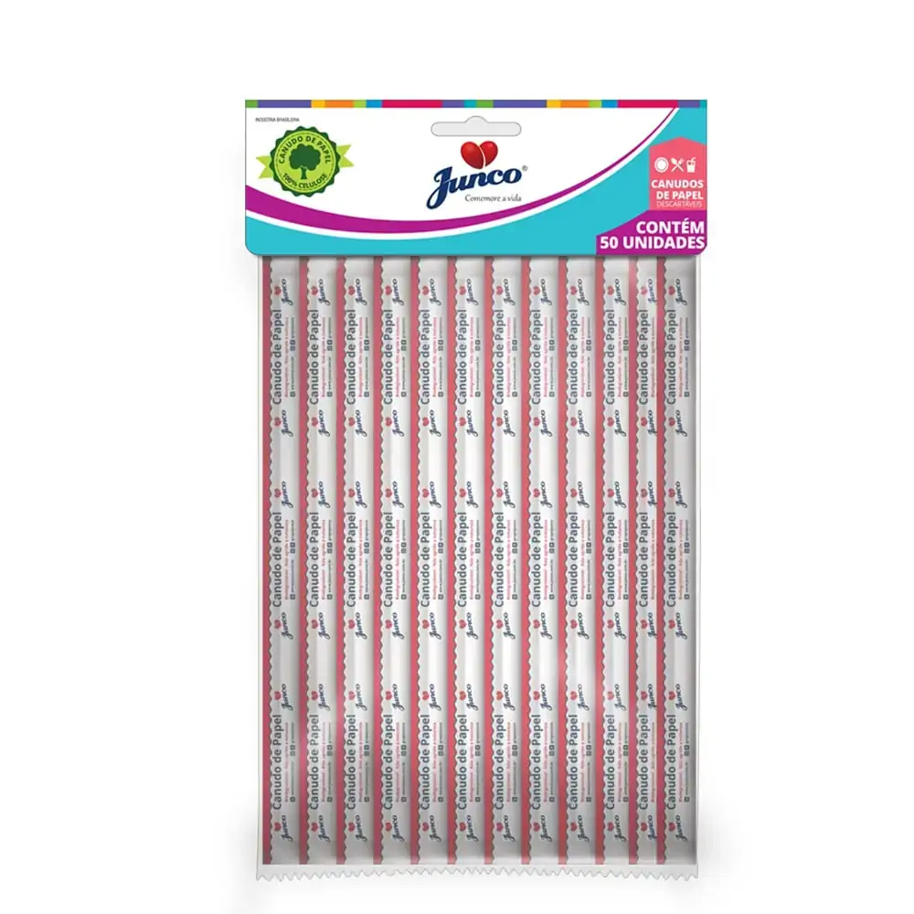 Canudo Papel C/50 Un