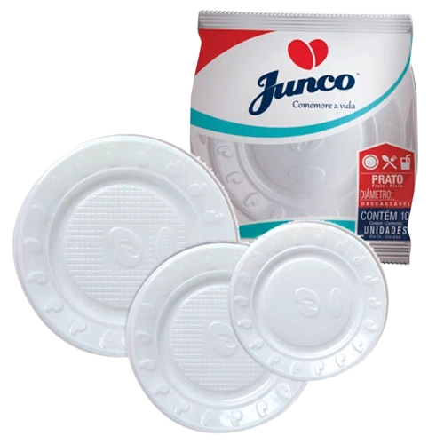 Prato Descartavel Junco Elegance 21cm C/10