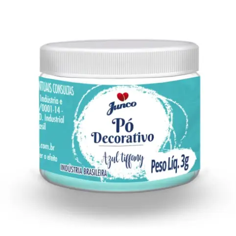 Po P/ Decoracao Junco Azul Tiffany 3g Junco