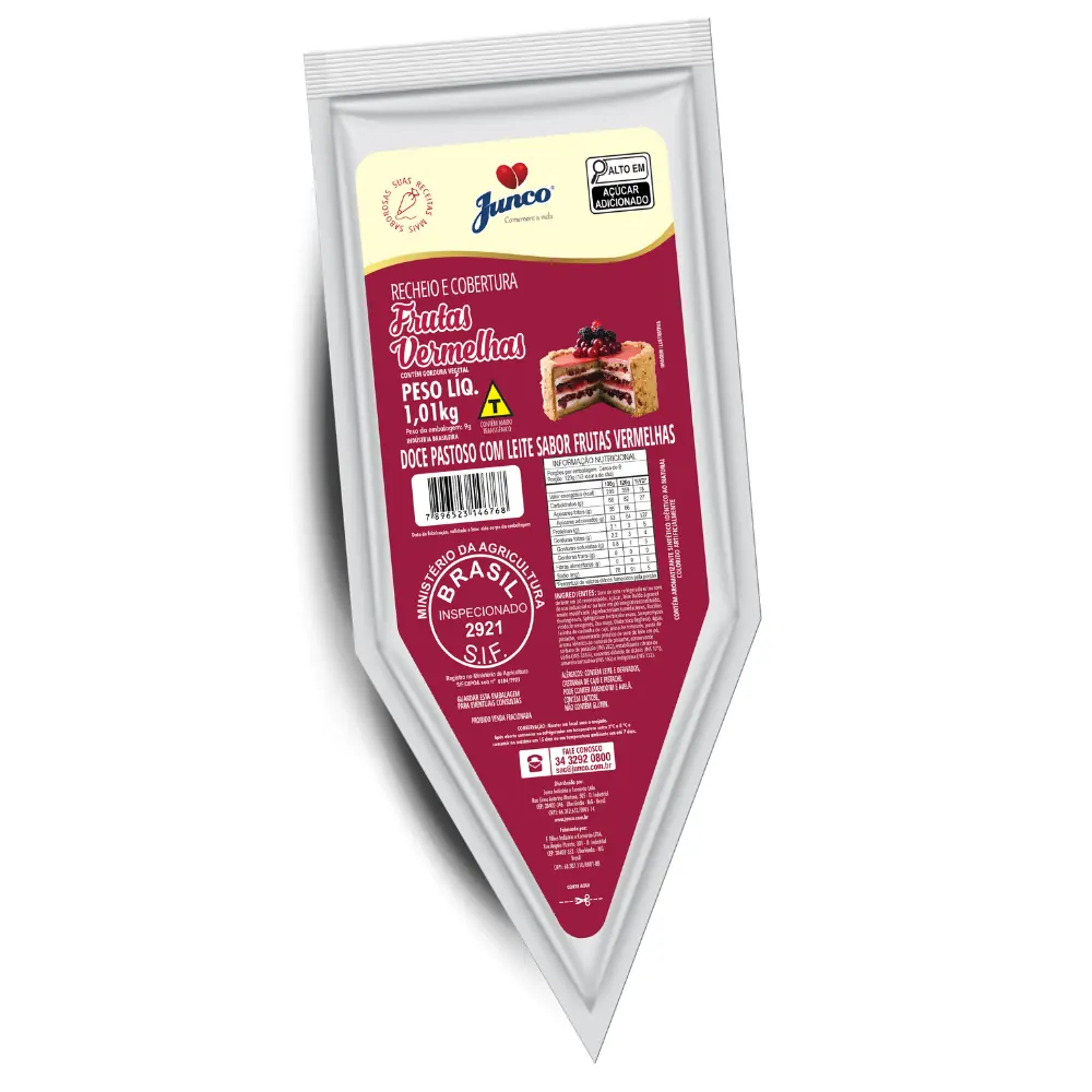 Recheio Forneavel Junco Frutas Vermelhas 1,01kg