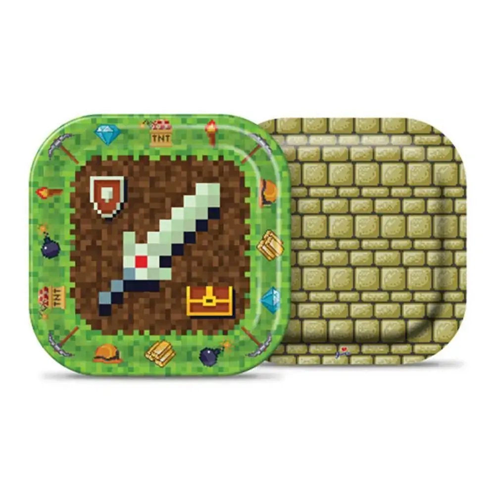Prato Descartavel Junco Mini Pixels 18cm C/8 Un