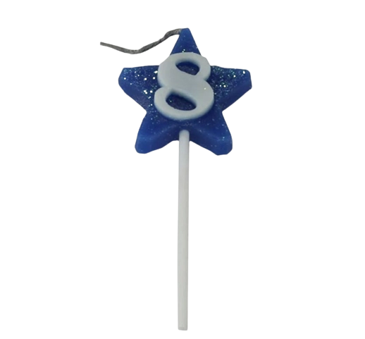 Vela Super Star Gliter N8 Az 1un Junco