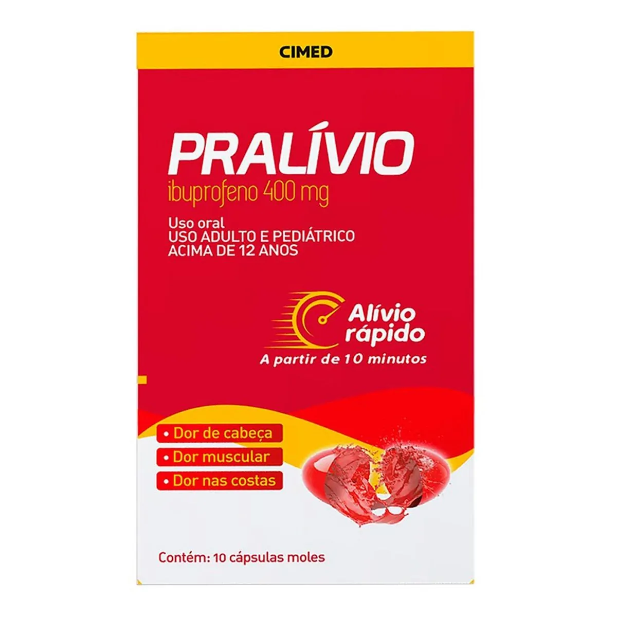 Pralívio 400mg Caixa 10 Cápsulas