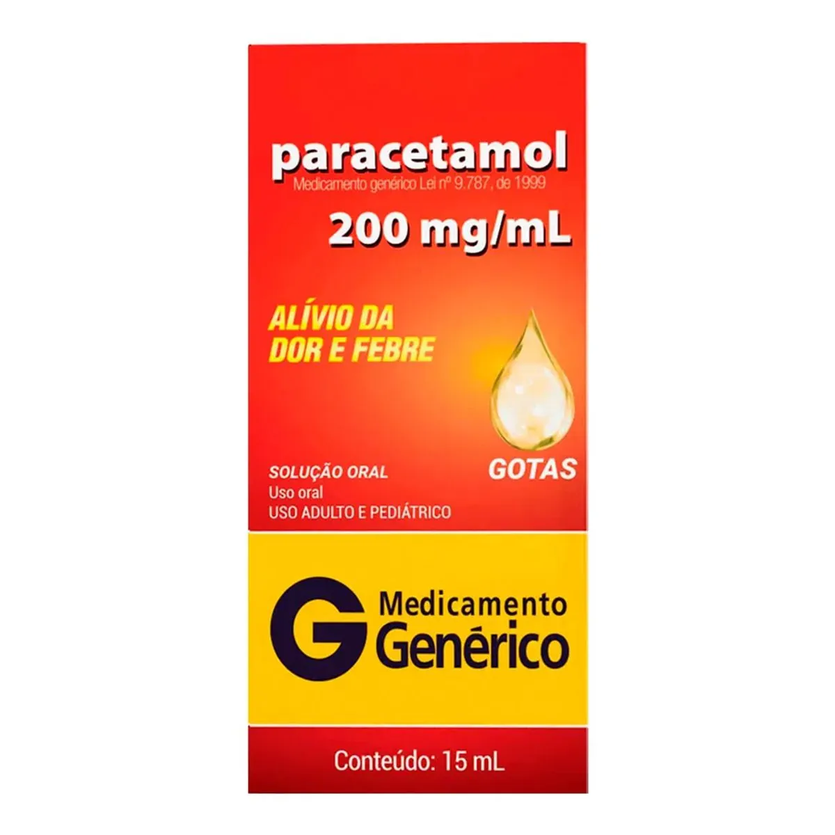 Paracetamol 200mg Sol 15ml Cimed Generico