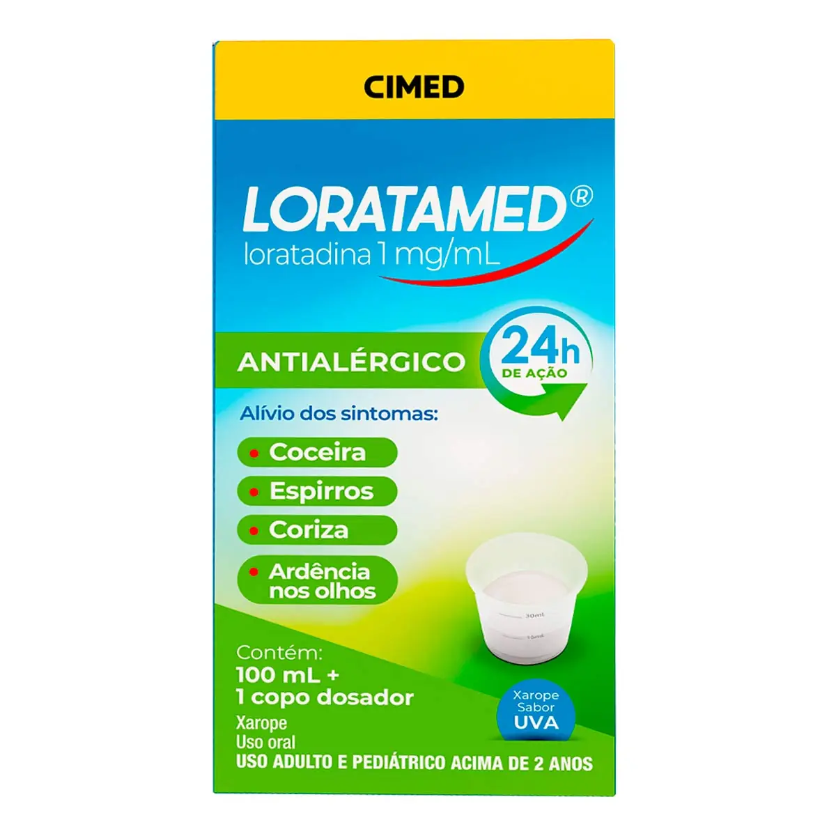 Xarope Loratamed 1 mg 100 ml