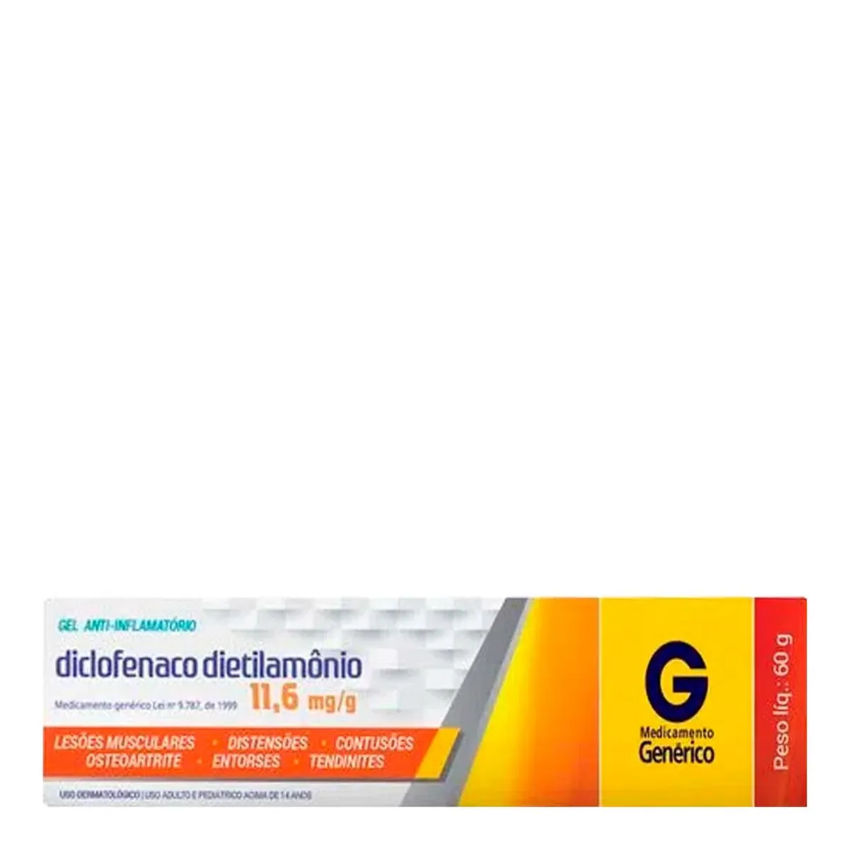 Diclofenaco De Dietilamônio 11,6mg/g Cimed Caixa 60g Gel
