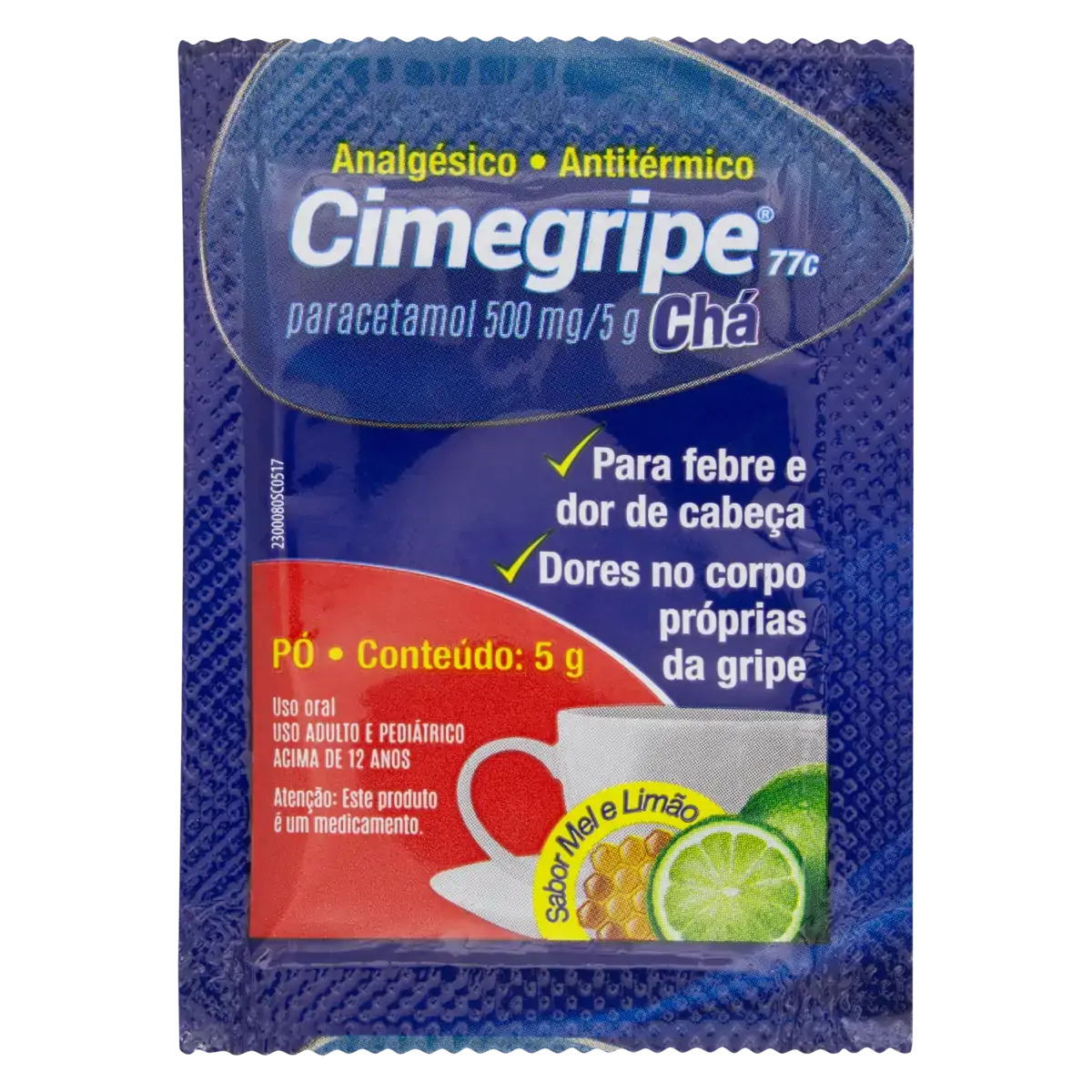 Cimegripe 500mg/5g Mel E Limão Cimed Envelope 5g