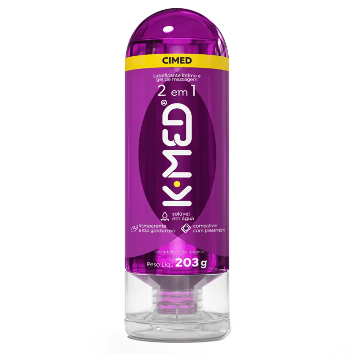 Gel Lubrificante Íntimo K-MED 2 em 1 203g