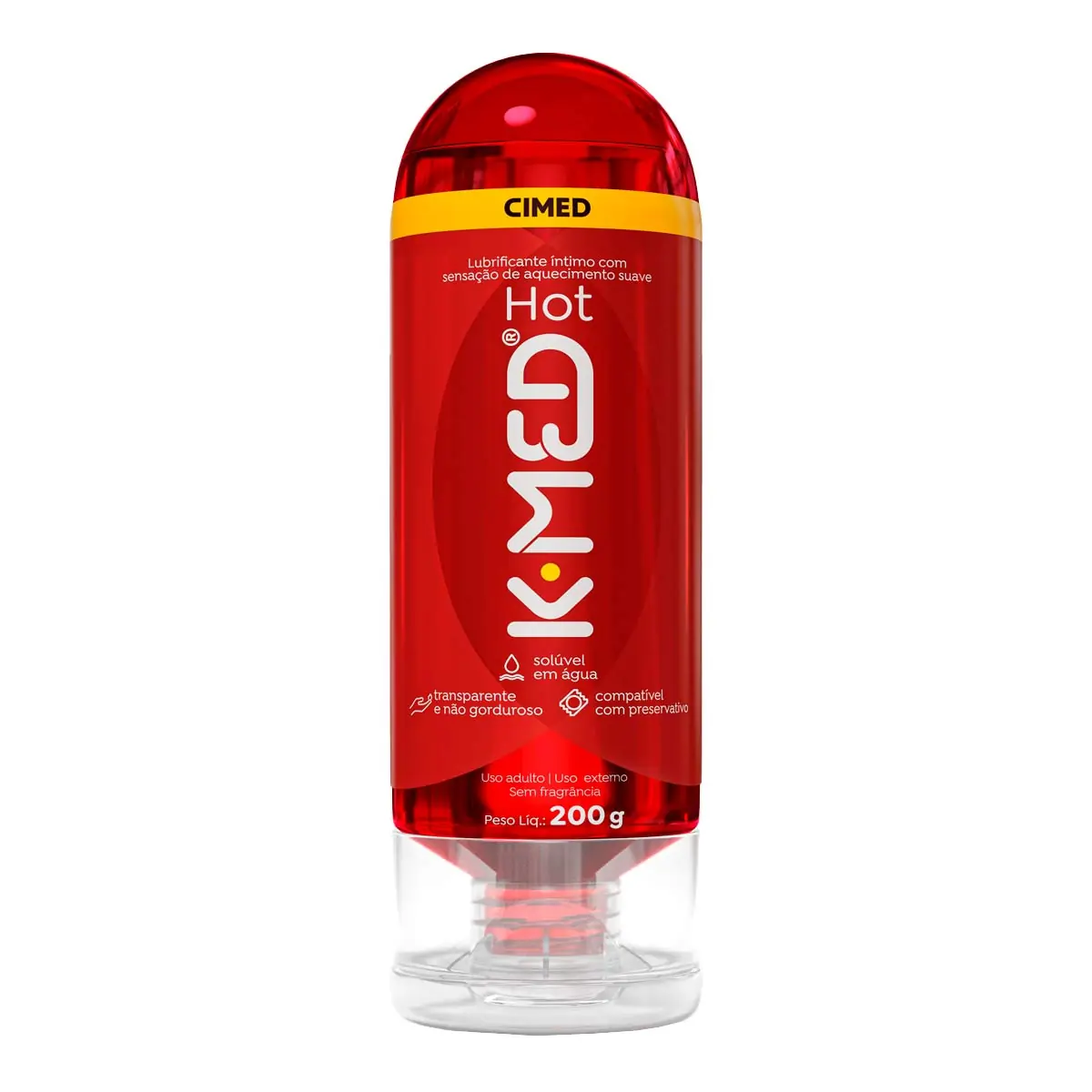 Gel Lubrificante Íntimo K-Med Hot com 200 g