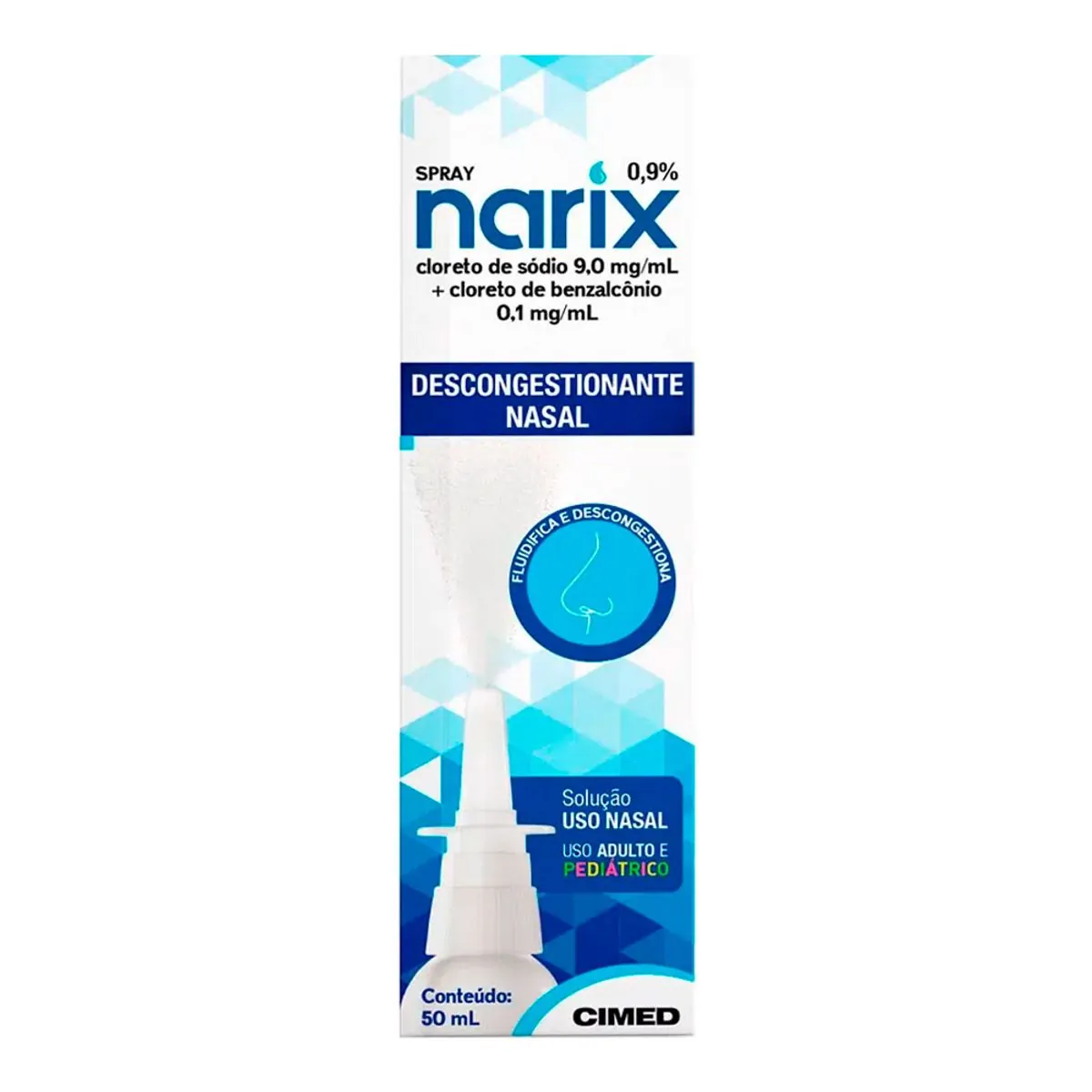 Cloreto De Sódio Solução Narix Caixa 50ml