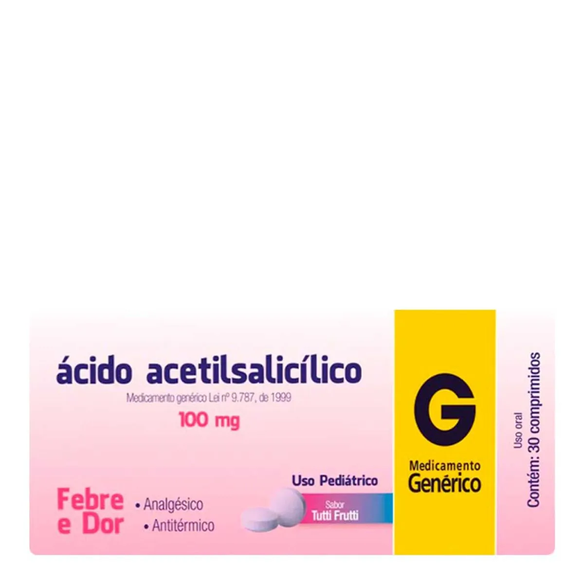 Acido Acet 100mg Cpr C/30 Cimed