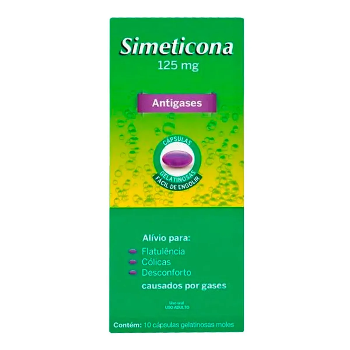 Simeticona 125mg 10 Cápsulas