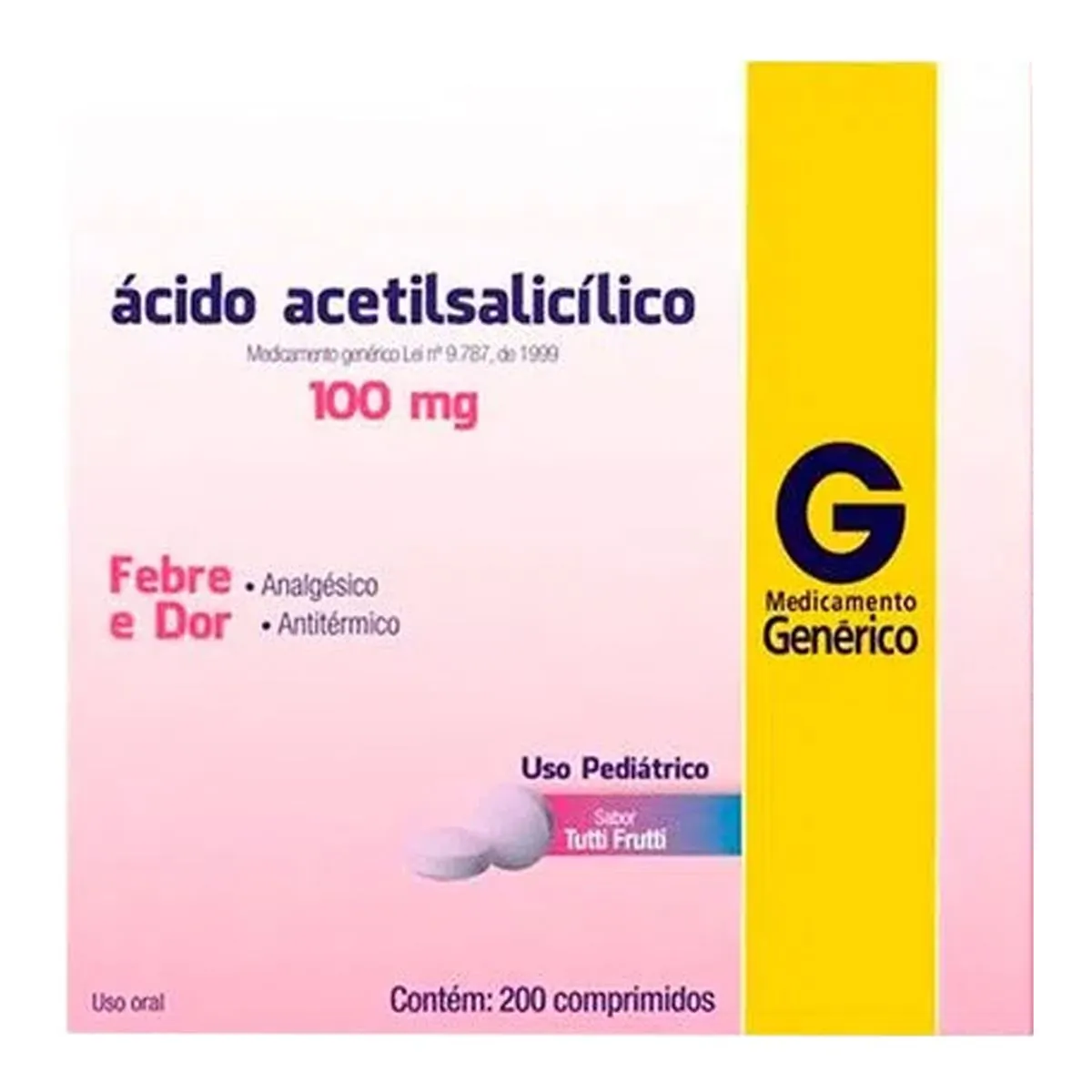 Acido Acetilsalicilico 100mg C/10 Cpr Cimed