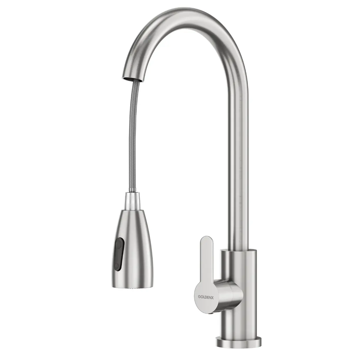 Torneira Para Cozinha Mangueira Flexível Roma Aço Inox 304 Goldenx
