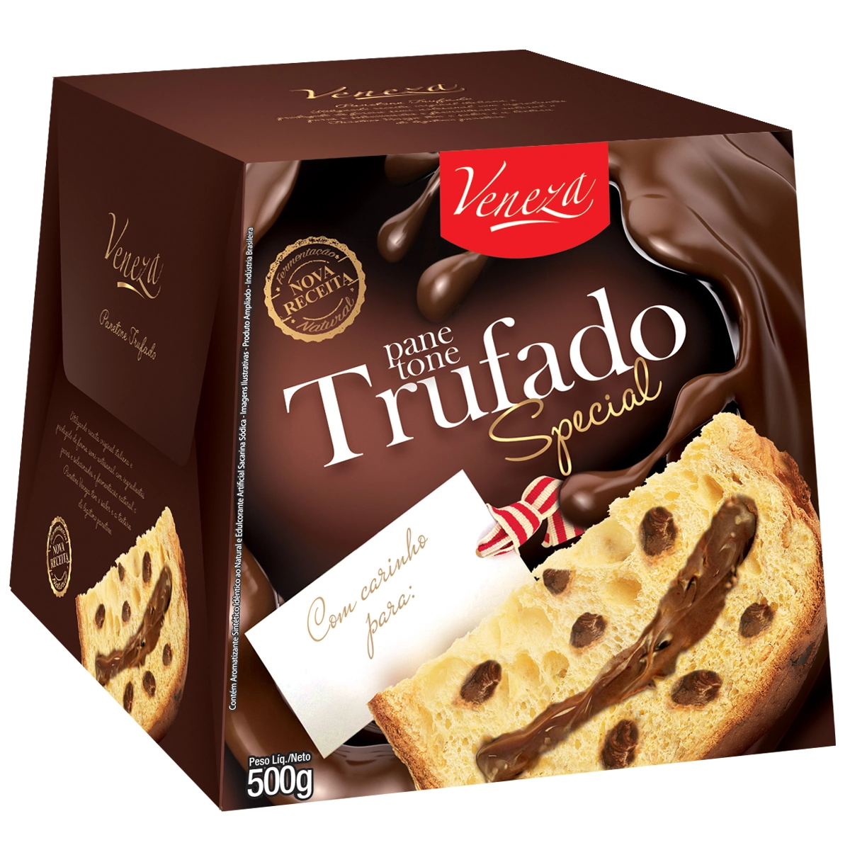 Panettone Veneza Trufado Chocolate Luxo