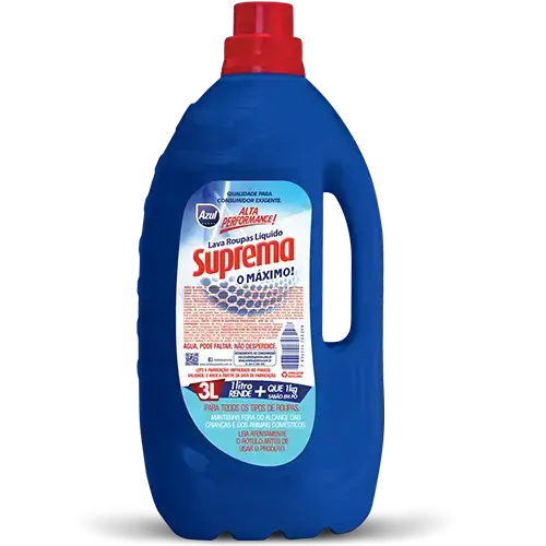 Lava Roupas Líquido Suprema Azul Galão 3l